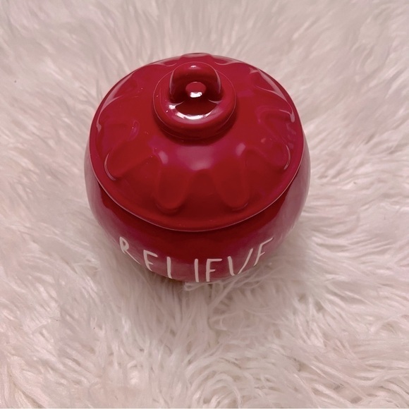 Rae Dunn Red Believe Ornament Jar - Picture 3 of 5